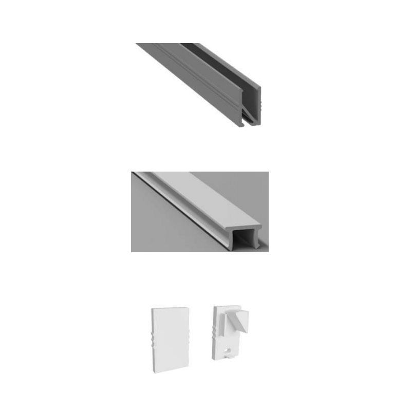 Mini LED Channel Aluminum Profile For 8mm LED Strip Lights Mini LED Channel Aluminum Profile For 8mm LED Strip Lights